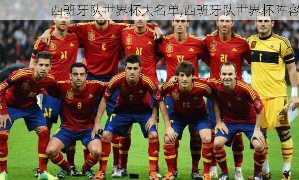 西班牙队世界杯大名单,西班牙队世界杯阵容