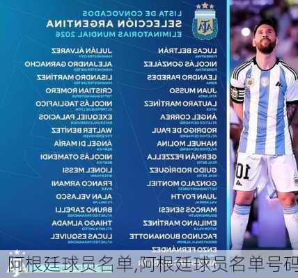 阿根廷球员名单,阿根廷球员名单号码